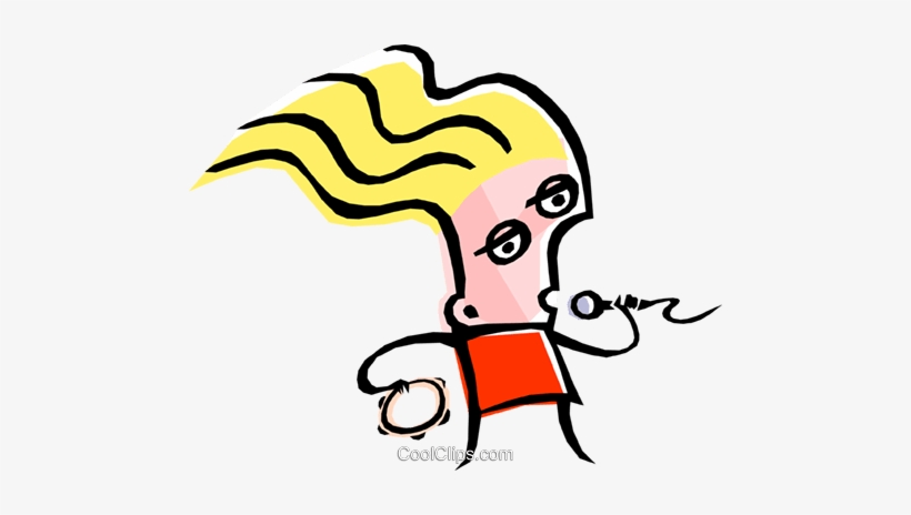 Cool Female Singer Royalty Free Vector Clip Art Illustration - Joke, transparent png download