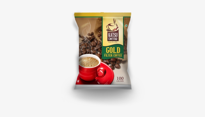 Coffee Powder Gold Pack - Katsu Coffee Private Limited, transparent png download