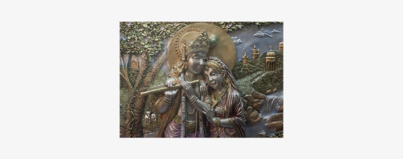 Radha Krishna Wall Murals, transparent png download