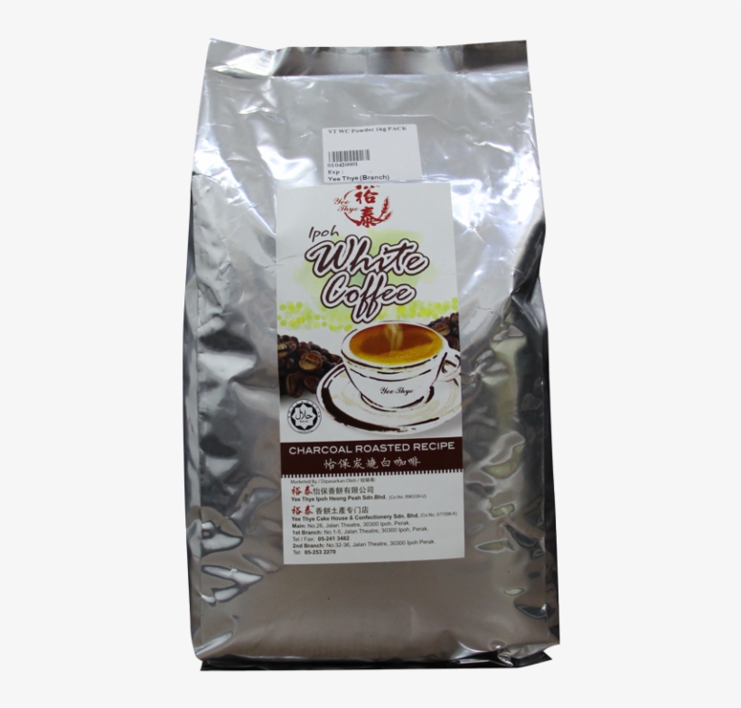 Yee Thye Charcoal Roasted White Coffee Powder 1kg Yee - White Coffee, transparent png download