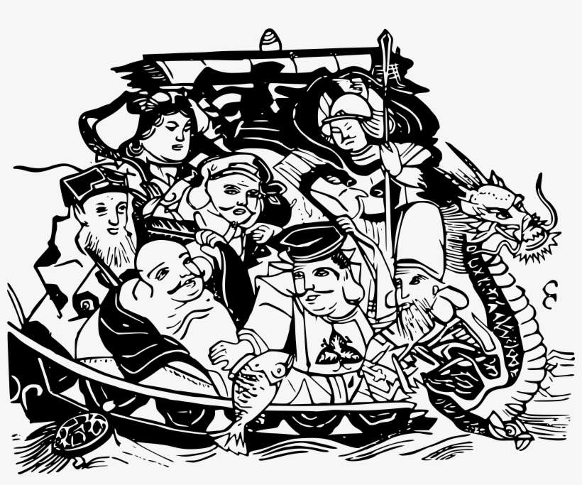 This Free Icons Png Design Of Seven Lucky Gods, transparent png download