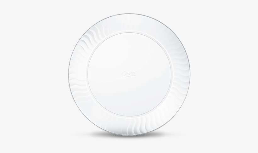 Chinet® Cut Crystal® 10" Dinner Plate - Plate, transparent png download