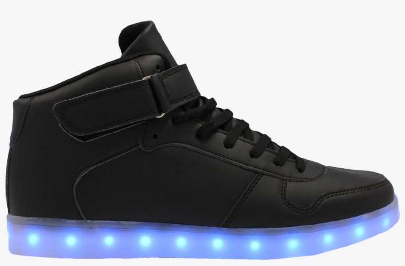 Galaxy Led Shoes High Top Light Up Sneakers For Men - Galaxy Led Shoes Light Up High Top Strap & Lace, transparent png download