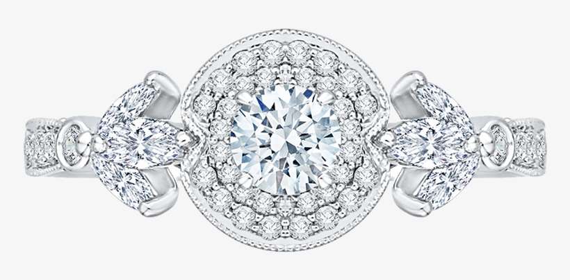 Pr0142ech 44w - Diamond Engagement Ring And A Matching Band 7, transparent png download