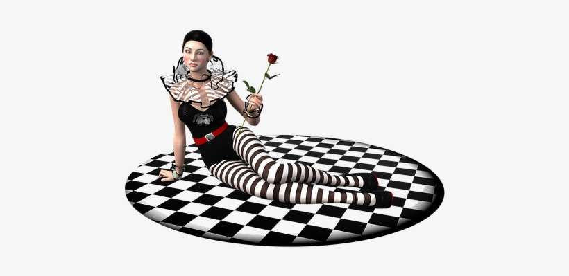 Adult Content Safesearch Woman, Sitting, Rose, Clown, - Cheese Makers, transparent png download