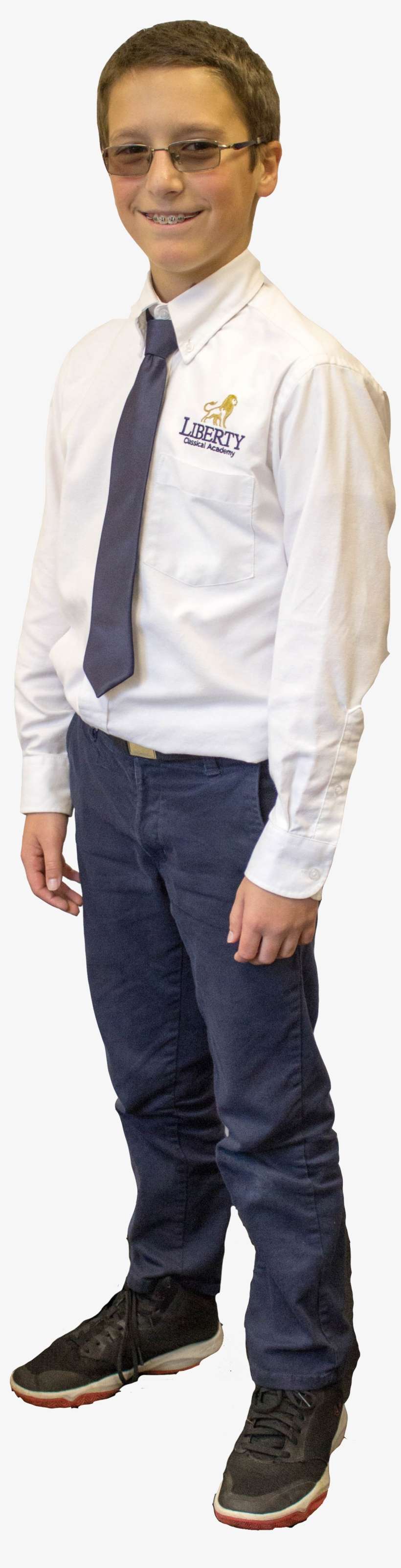 Middle School Boy Dress Uniform - Standing, transparent png download