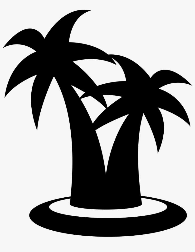 Palm Trees Couple Comments - Icon, transparent png download