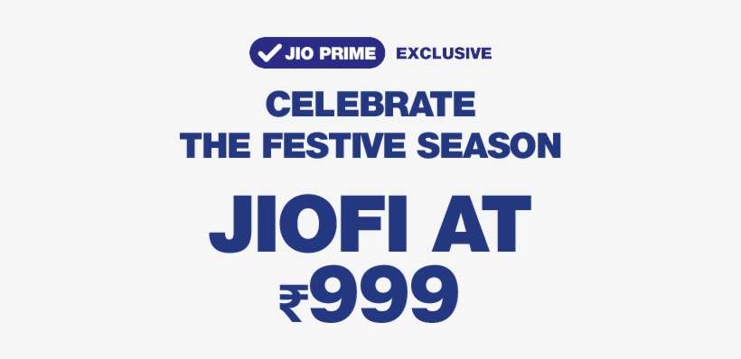 Jiofi Festive Offer Buy Jiofi For Rs 999 Only Limited - Jiofi Device, transparent png download