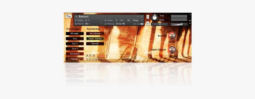 Image Supporting True Legato Intervals - Aria Sounds Bansuri Flute Kontakt, transparent png download