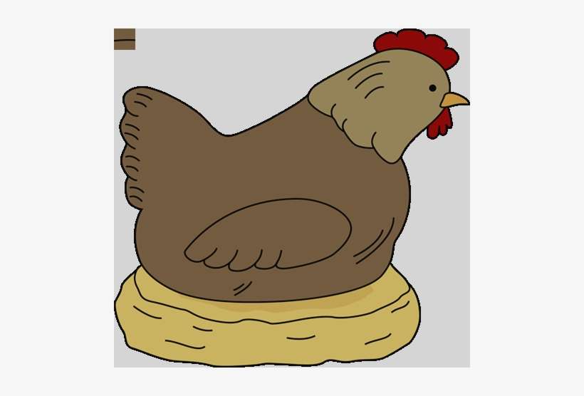 Chicken Clip Art Chicken Nest Clipart - Hen With Eggs Clipart, transparent png download