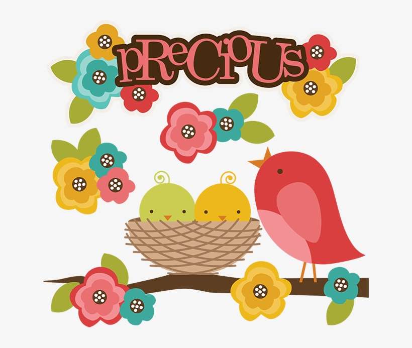 Precious Svg Bird Clipart Svg Cute - Bird In Nest Clipart, transparent png download