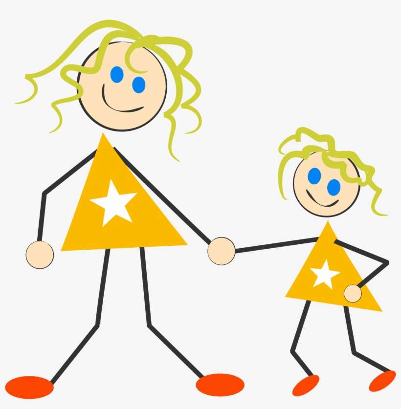 Mother And Daughter Clipart, transparent png download