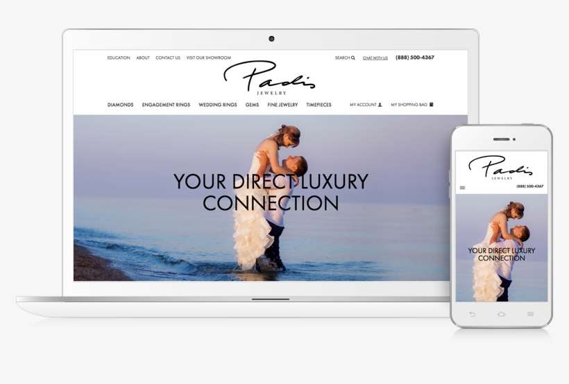 Jewelry Website Design For Retail Jewelers - Website, transparent png download