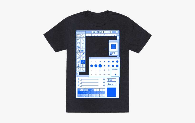 Photoshop Pixel Tools Mens T-shirt - T-shirt, transparent png download