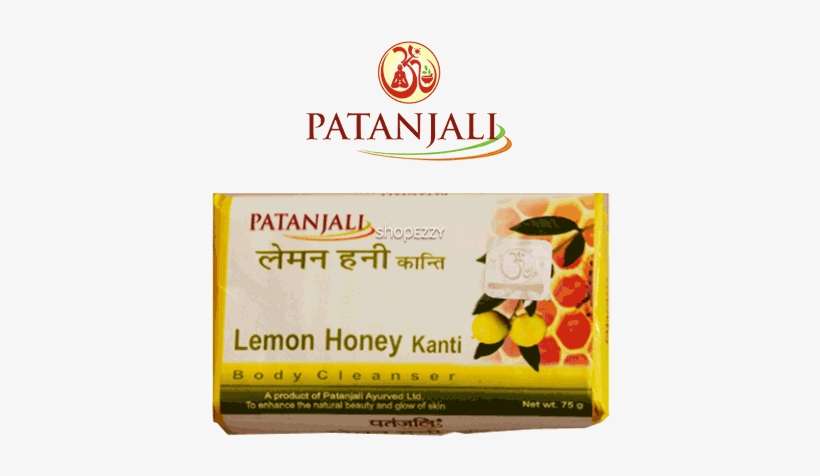 Patanjali Body Cleanser Soap Lemon Honey Kanti 75 G - Patanjali Lemon Honey Kanti Body Cleanser 75 Gms, transparent png download
