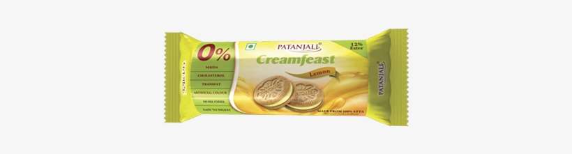 Patanjali Creamfeast Lemon Biscuit, transparent png download
