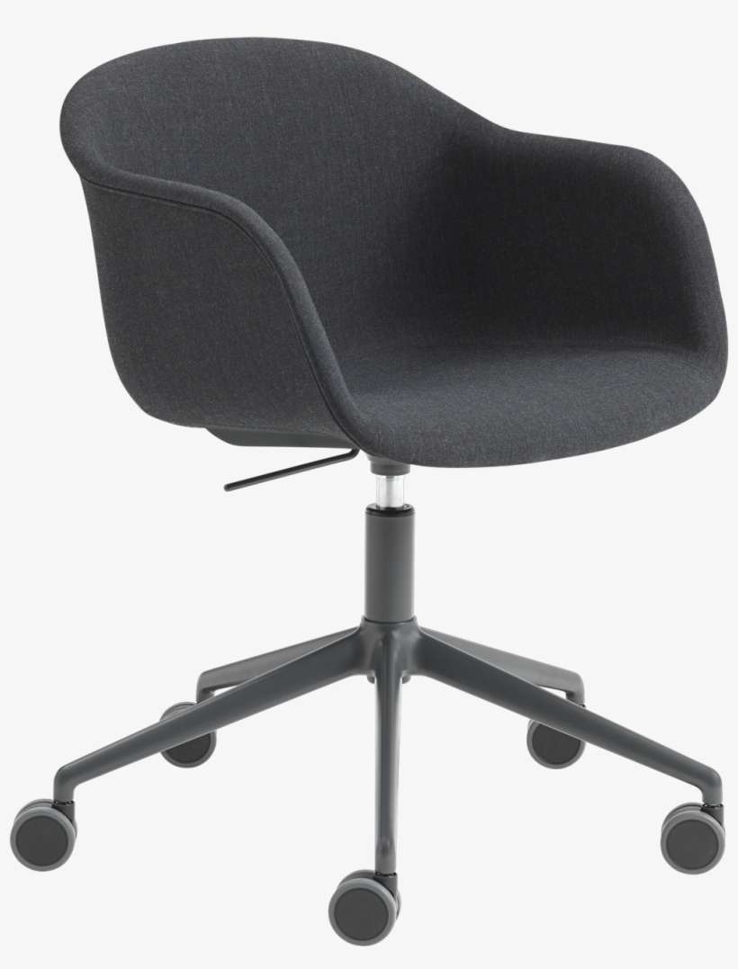 Fiber Armchair Swivel Base W - Office Chair, transparent png download