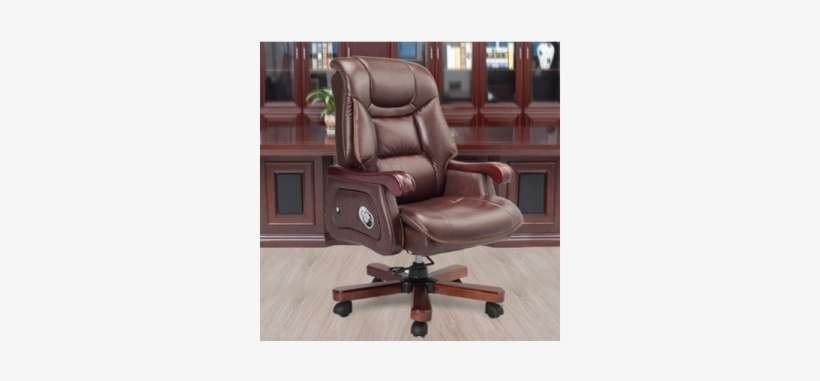 Recliner Brown Leather Chair-wb159 - Office Chair, transparent png download