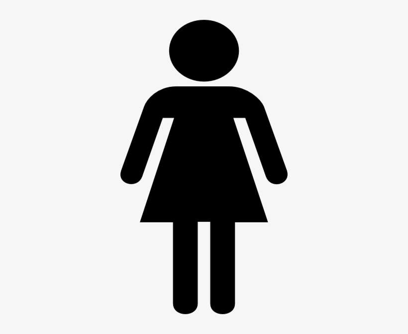 Ladies Restroom Map Symbol Png Clip Arts For Web - Woman Stick Figure Clip Art, transparent png download