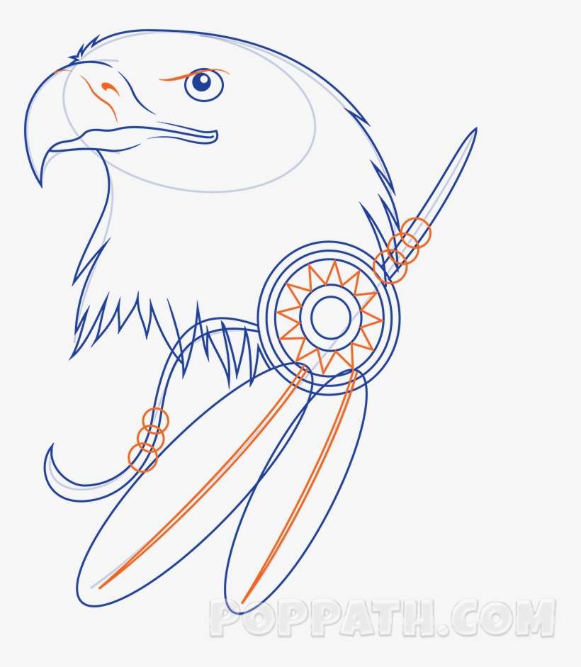 Play Slideshow - Draws Tattoo Eagle, transparent png download