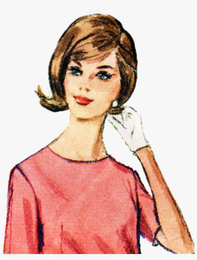 Image 1 - Cartoon Retro Lady Png, transparent png download