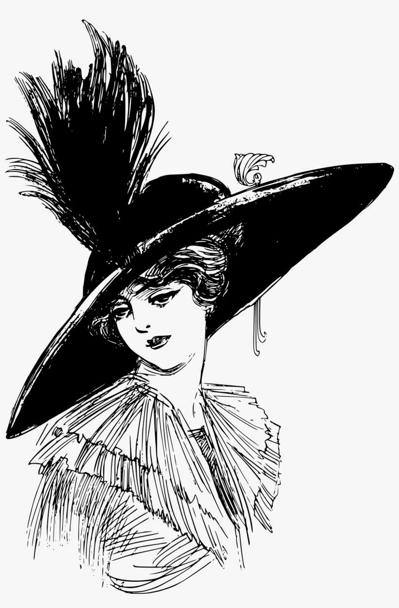 Big Image - Women In Hats Cartoon, transparent png download