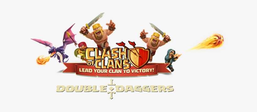 Welcome To Double Daggers Clan - Clash Of Clans, transparent png download