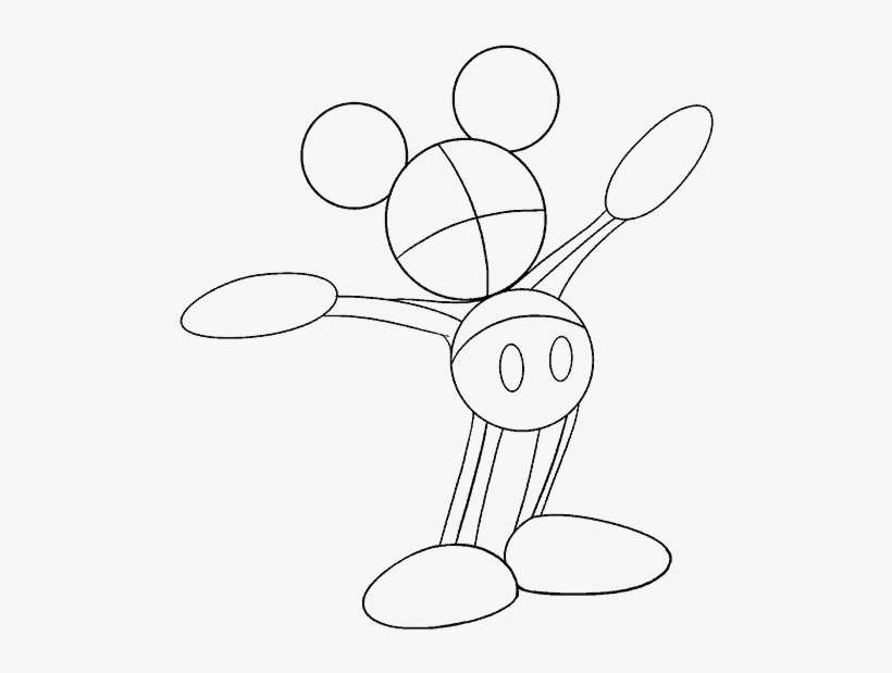 How To Draw Mickey Mouse - Mickey Mouse, transparent png download
