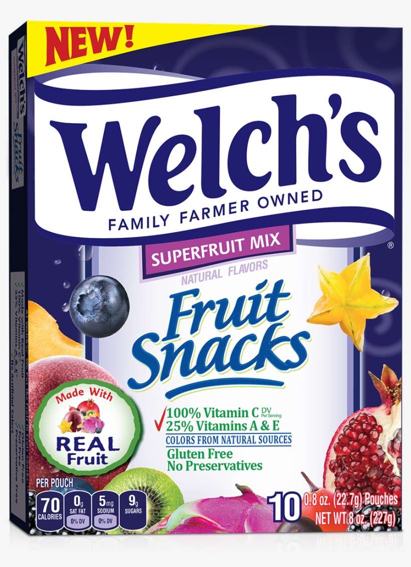 Welch's Fruit Snacks Superfruit Mix, - Welch's Fruit Snacks Superfruit Mix, transparent png download
