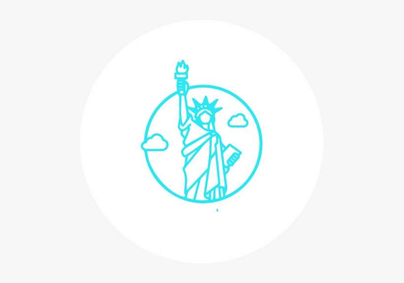 World - Statue Of Liberty Animated Clip Art, transparent png download