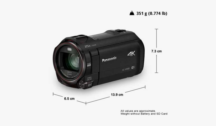 4k Ultra Hd Camcorder Hc4k - Panasonic Vx870, transparent png download