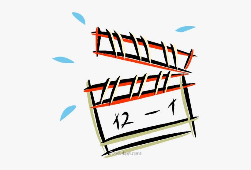 Clapboard Royalty Free Vector Clip Art Illustration, transparent png download