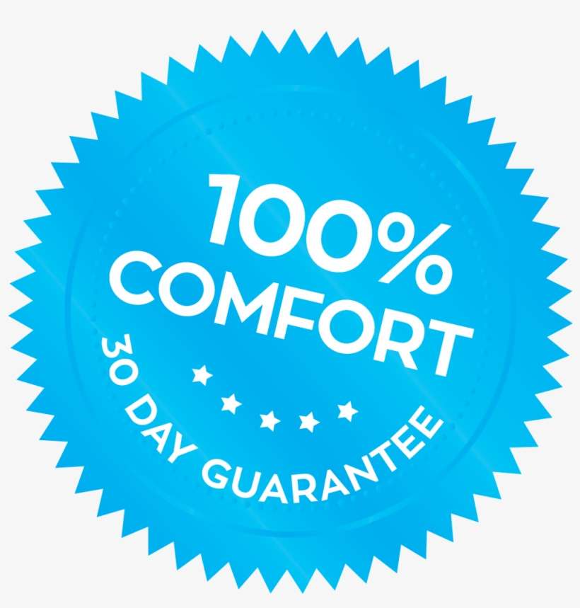 100% Comfort Guarantee - Legal Seal, transparent png download