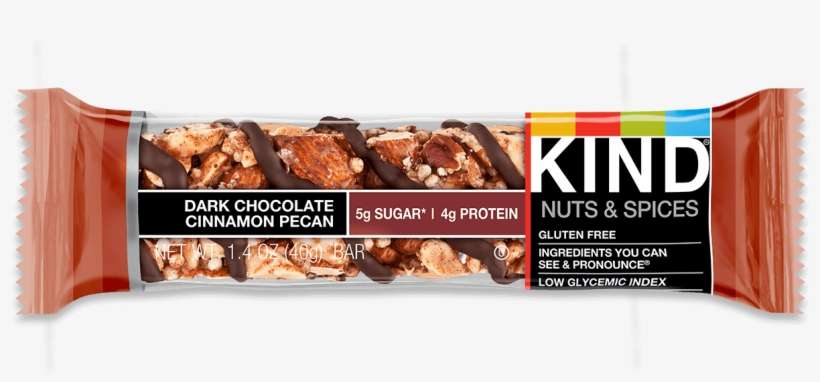 Dark Chocolate Cinnamon Pecan - Kind Bars, transparent png download
