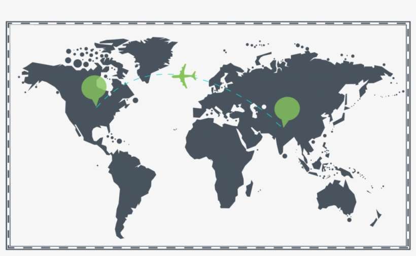 Andy Started His Jewelry Career In New Delhi, India - World Map Transparent Background, transparent png download