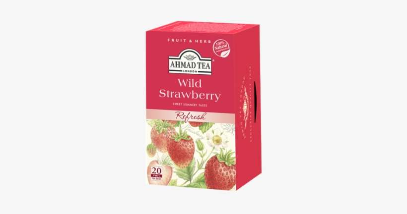 Wild Strawberry 20ct Box - Ahmad Tea Strawberry, transparent png download