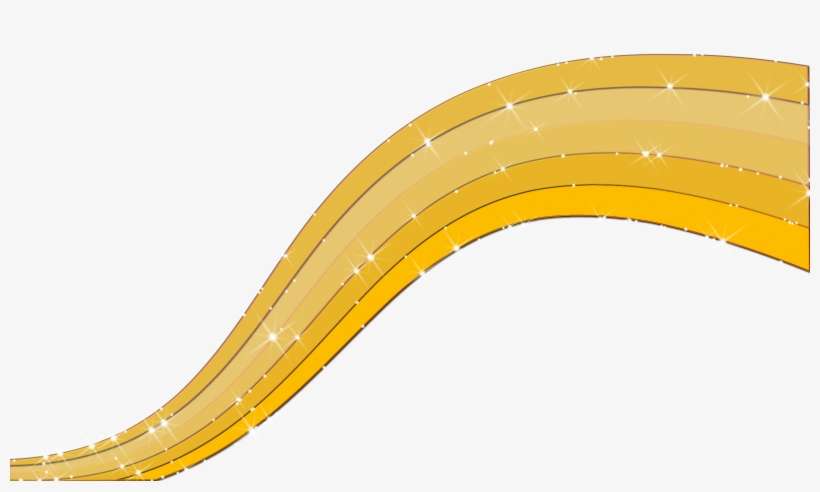 Golden Abstract Lines Png Transparent Image - Design, transparent png download