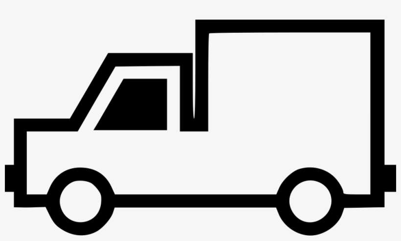 Lorry Comments - Car Flat Icon Outline, transparent png download