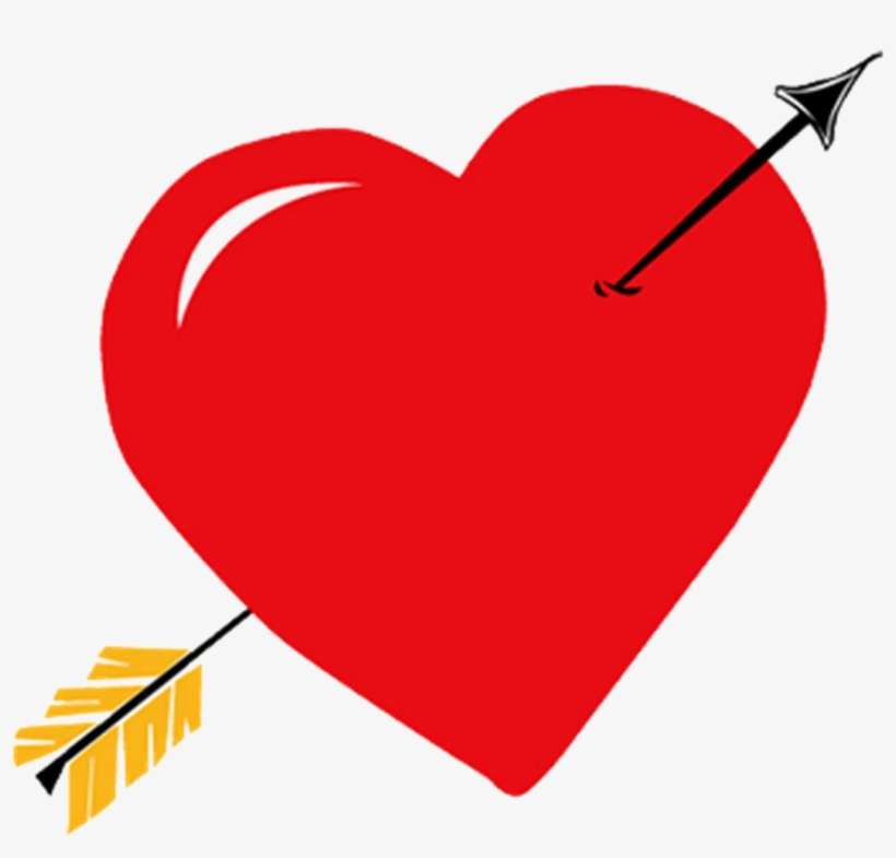 Updated Daily Photoshop Clipart Png Format Direct Use - Purple Heart With Arrow, transparent png download