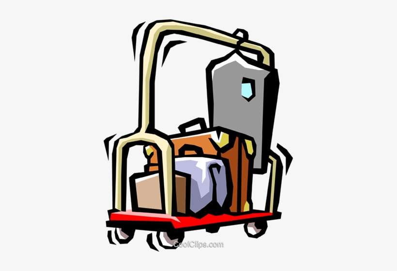 Hotel Luggage Cart - Hotel Clipart Transparent, transparent png download
