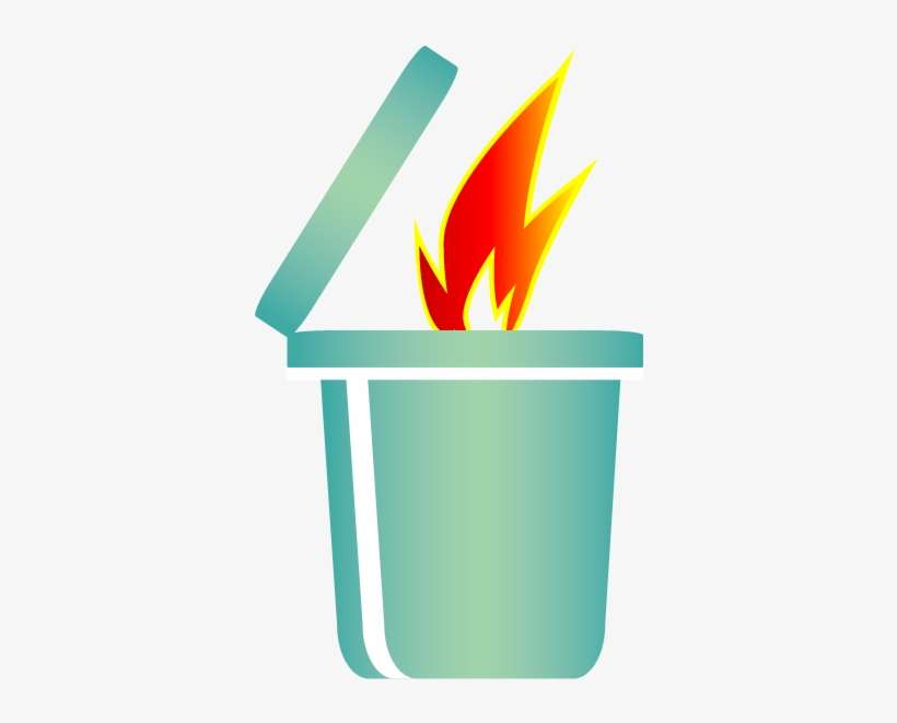 Trash Fire Depicting Way People Destroy Log Files - Alt Attribute, transparent png download