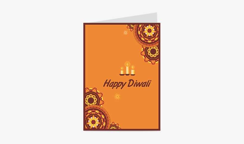 Glowing Candle Diwali Greeting Card - Diwali, transparent png download