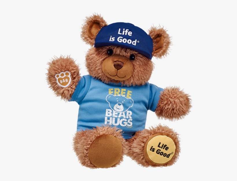 Build A Bear® Free Hugs Teddy - Life Is Good Build-a-bear Free Hugs Teddy, transparent png download
