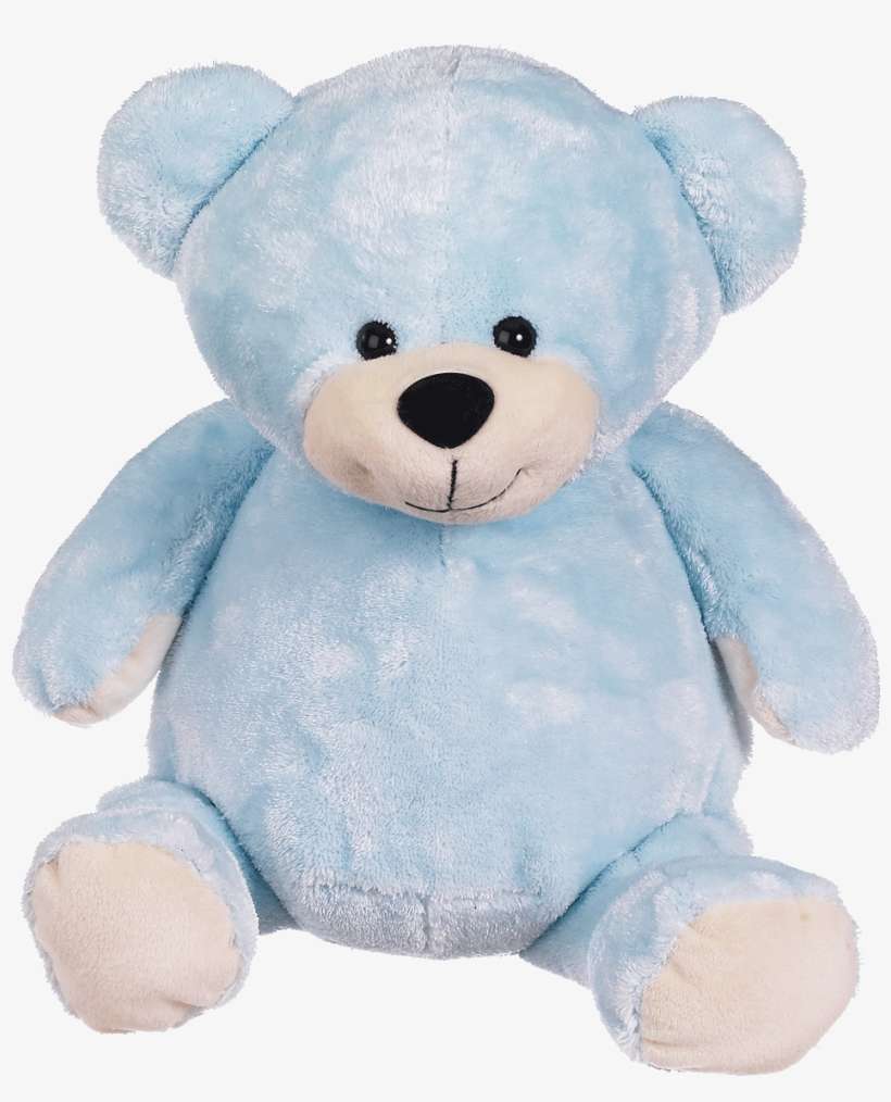 Eb 002 Embroidered Blue Teddy Bear - Embroidery Buddy Stuffed Animal - Mister Buddy Bear, transparent png download