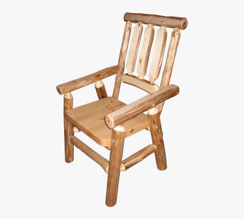 Captains Chair - Log Furniture, transparent png download