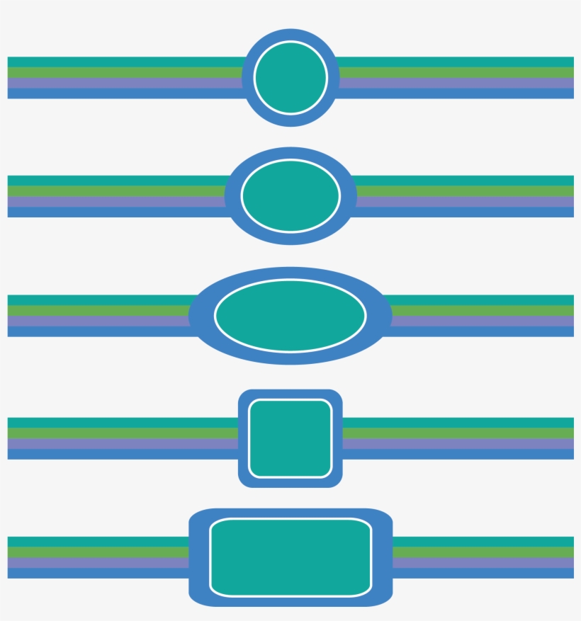 Blue Border Frame Decorative - กรอบ ตกแต่ง สี ฟ้า, transparent png download