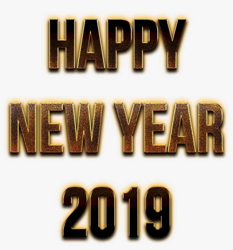 Happy New Year Png 2019 Free Png - Typeface, transparent png download