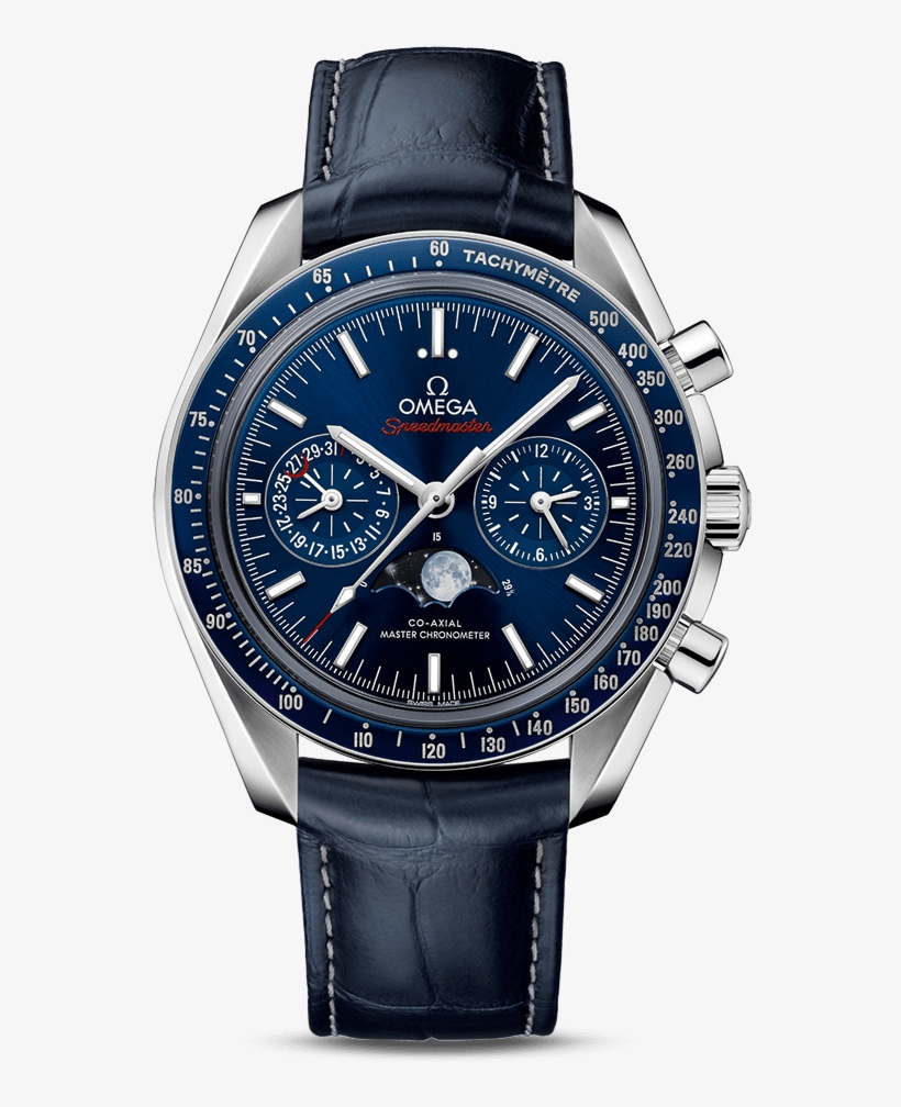 Moonwatch Omega Co-axial Master Chronometer Moonphase - Omega 304.33 44.52 01.001, transparent png download