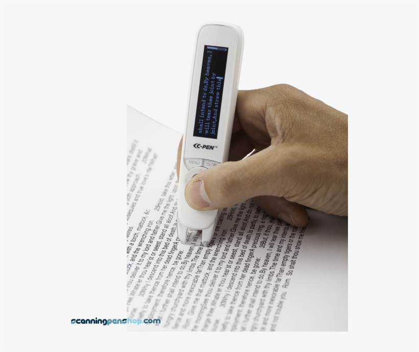Picture Of The C-reader Reading Book Text - C-pen Reader Talking Text Scanner, transparent png download
