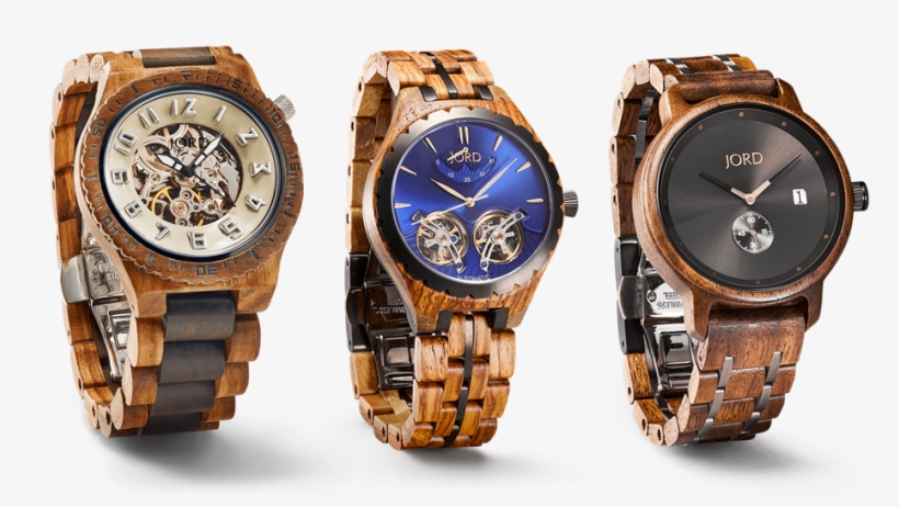 1) Dover In Zebrawood And Dark Sandalwood 2) Meridian - Ceramic And Wood Watch, transparent png download
